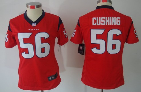 Nike Houston Texans #56 Brian Cushing Red Limited Womens Jersey 