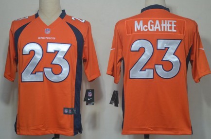 Nike Denver Broncos #23 Willis McGahee Orange Game Jersey 