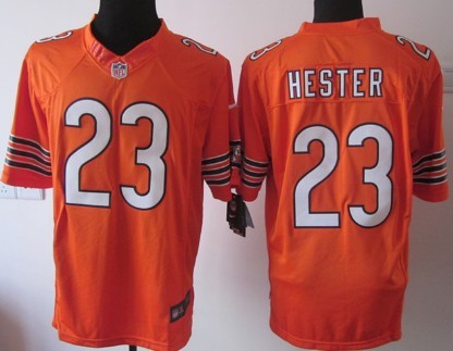 Nike Chicago Bears #23 Devin Hester Orange Limited Jersey 