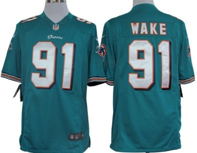 Nike Miami Dolphins #91 Cameron Wake Green Limited Jersey 