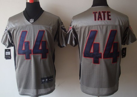 Nike Houston Texans #44 Ben Tate Gray Shadow Elite Jersey 