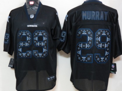 Nike Dallas Cowboys #29 DeMarco Murray Lights Out Black Ornamented Elite Jersey 