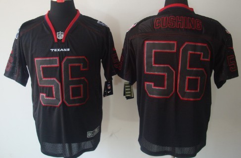 Nike Houston Texans #56 Brian Cushing Lights Out Black Elite Jersey 