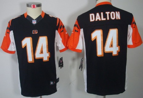 Nike Cincinnati Bengals #14 Andy Dalton Black Limited Kids Jersey 