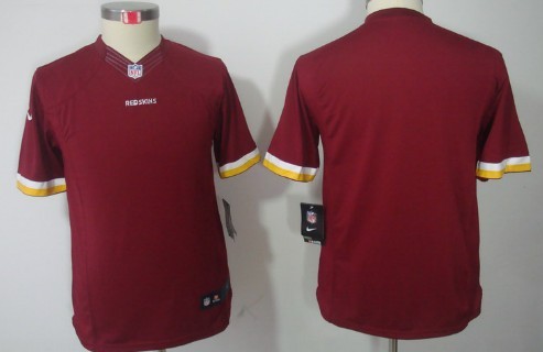 Nike Washington Redskins Blank Red Limited Kids Jersey 