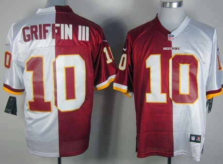 Nike Washington Redskins #10 Robert Griffin III Red/White Two Tone Elite Jersey 