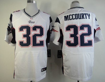 Nike New England Patriots #32 Devin McCourty White Elite Jersey 