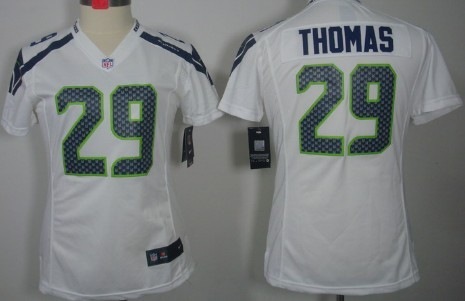 Nike Seattle Seahawks #29 Earl Thomas White Limited Womens Jersey 