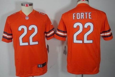 Nike Chicago Bears #22 Matt Forte Orange Limited Kids Jersey 