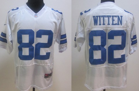 Nike Dallas Cowboys #82 Jason Witten White Elite Jersey 