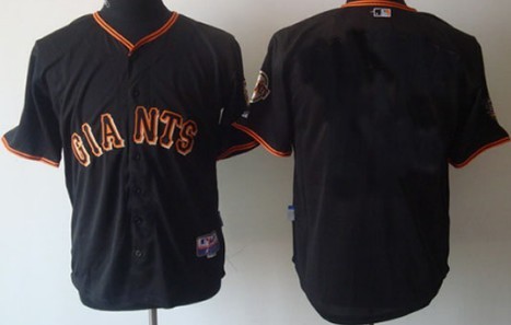 San Francisco Giants Blank Black Jersey 