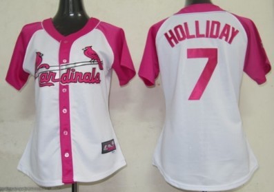 St. Louis Cardinals #7 Matt Holliday 2012 Fashion Womens by Majestic Athletic Jersey 