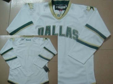 Dallas Stars Blank White Jersey 