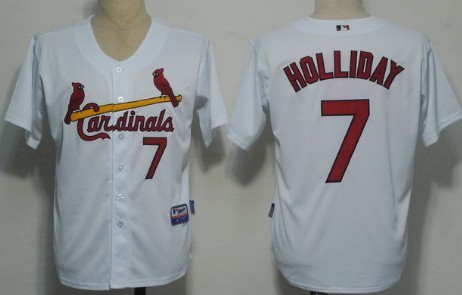 St. Louis Cardinals #7 Matt Holliday White Jersey 