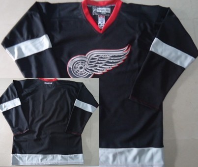 Detroit Red Wings Blank Black Ice Jersey 