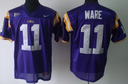 LSU Tigers #11 Spencer Ware Purple Jersey