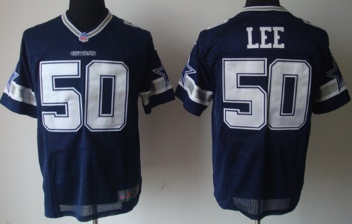 Nike Dallas Cowboys #50 Sean Lee Blue Elite Jersey 