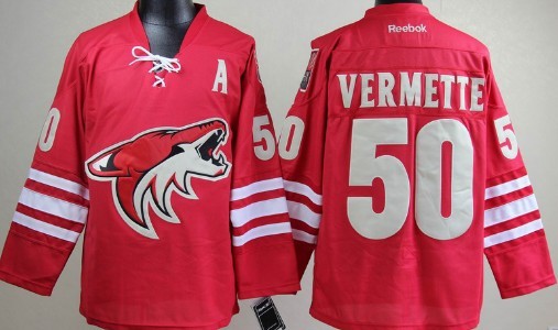 Phoenix Coyotes #50 Antoine Vermette Red Jersey