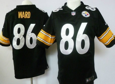 Nike Pittsburgh Steelers #86 Hines Ward Black Game Jersey 