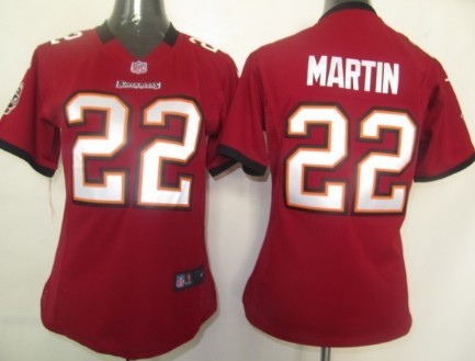 Nike Tampa Bay Buccaneers #22 Doug Martin Red Game Womens Jersey