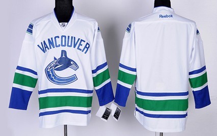 Vancouver Canucks Blank White Jersey 