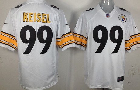 Nike Pittsburgh Steelers #99 Brett Keisel White Game Jersey 