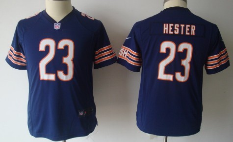 Nike Chicago Bears #23 Devin Hester Blue Game Kids Jersey 