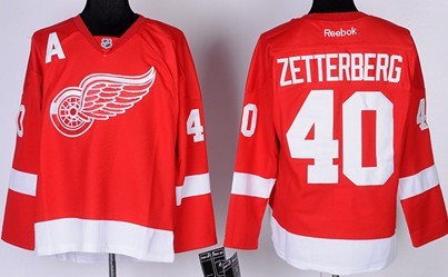 Detroit Red Wings #40 Henrik Zetterberg Red Kids Jersey 