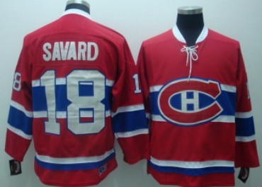 Montreal Canadiens #18 Serge Savard Red Throwback CCM Jersey 