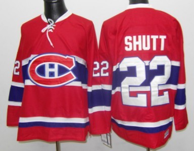 Montreal Canadiens #22 Steve Shutt Red Throwback CCM Jersey 