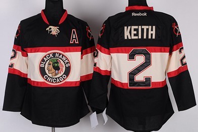 Chicago Blackhawks #2 Duncan Keith Black Third Kids Jersey