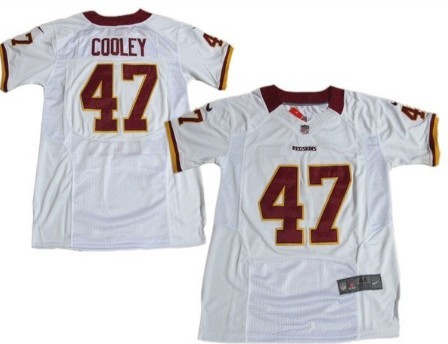 Nike Washington Redskins #47 Chris Cooley White Elite Jersey 