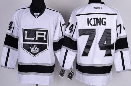 Los Angeles Kings #74 Dwight King White Jersey