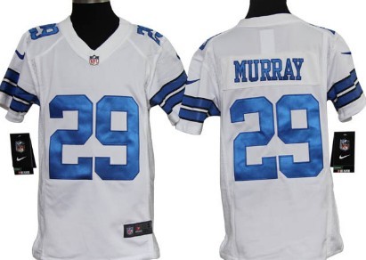 Nike Dallas Cowboys #29 DeMarco Murray White Game Kids Jersey