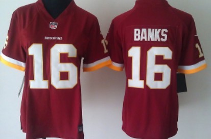 Nike Washington Redskins #16 Brandon Banks Red Game Womens Jersey