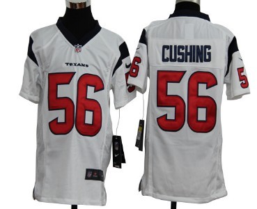 Nike Houston Texans #56 Brian Cushing White Game Kids Jersey 