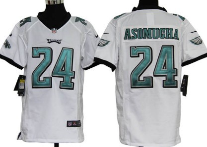 Nike Philadelphia Eagles #24 Nnamdi Asomugha White Game Kids Jersey 