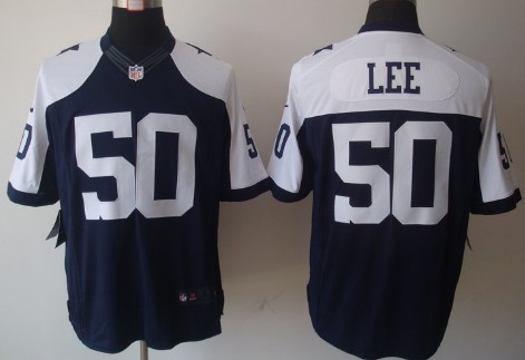 Nike Dallas Cowboys #50 Sean Lee Blue Thanksgiving Limited Jersey 