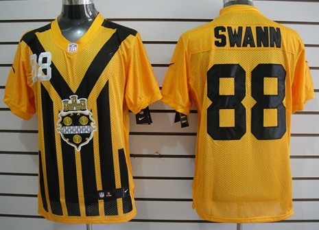 Nike Pittsburgh Steelers #88 Lynn Swann 1933 Yellow Throwback Jersey 