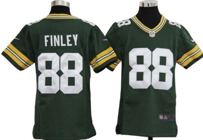 Nike Green Bay Packers #88 Jermichael Finley Green Game Kids Jersey 