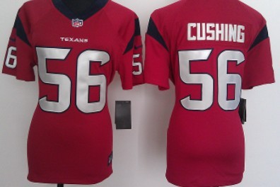 Nike Houston Texans #56 Brian Cushing Red Game Womens Jersey