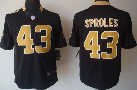 Nike New Orleans Saints #43 Darren Sproles Black Limited Jersey 