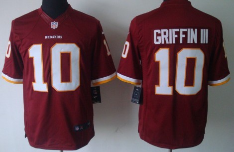 Nike Washington Redskins #10 Robert Griffin III Red Limited Jersey 