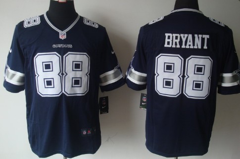 Nike Dallas Cowboys #88 Dez Bryant Blue Limited Jersey 