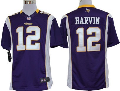 Nike Minnesota Vikings #12 Percy Harvin Purple Limited Jersey 