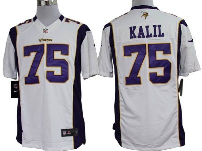 Nike Minnesota Vikings #75 Matt Kalil White Limited Jersey 