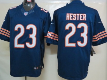 Nike Chicago Bears #23 Devin Hester Blue Limited Jersey 