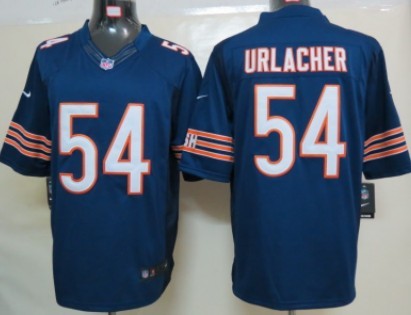 Nike Chicago Bears #54 Brian Urlacher Blue Limited Jersey 