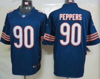 Nike Chicago Bears #90 Julius Peppers Blue Limited Jersey 