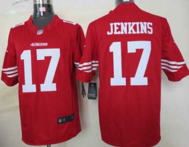 Nike San Francisco 49ers #17 A.J. Jenkins Red Limited Jersey 